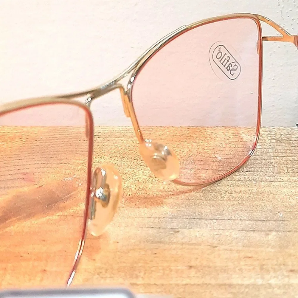 Authentically VINTAGE Rx'able Eyeglass Frame, Safilo women big glasses 59-14-140 - Picture 5 of 7